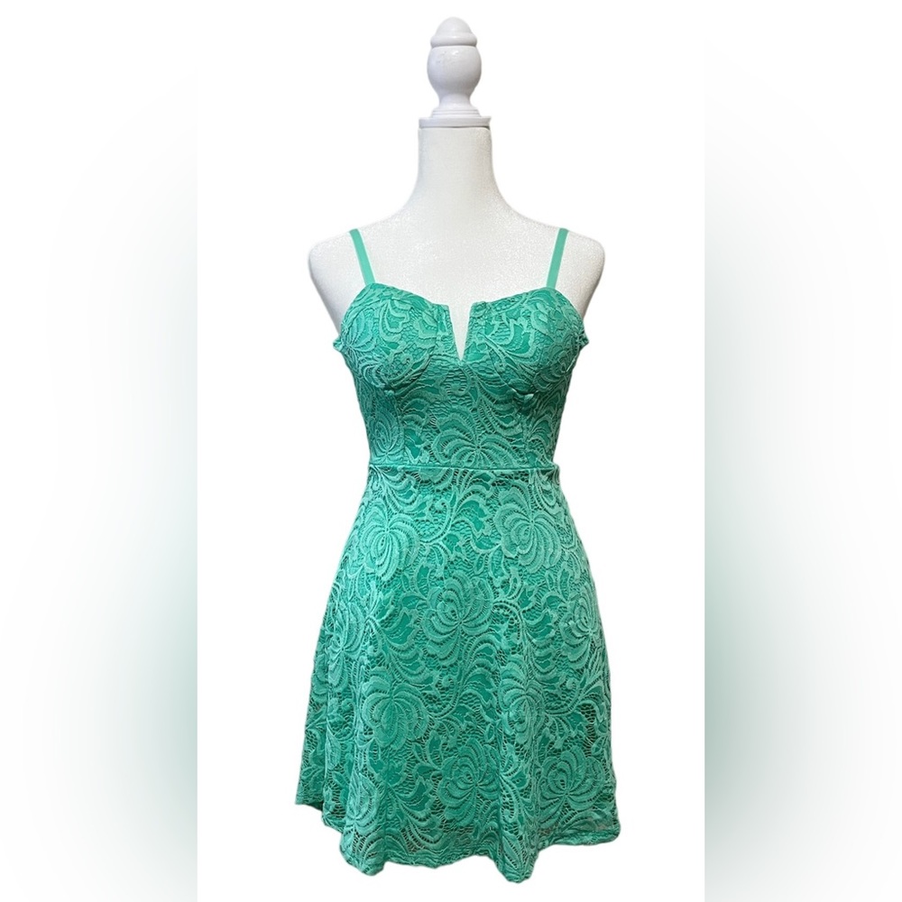 Material Girl Prom Turquoise Dress Size XS